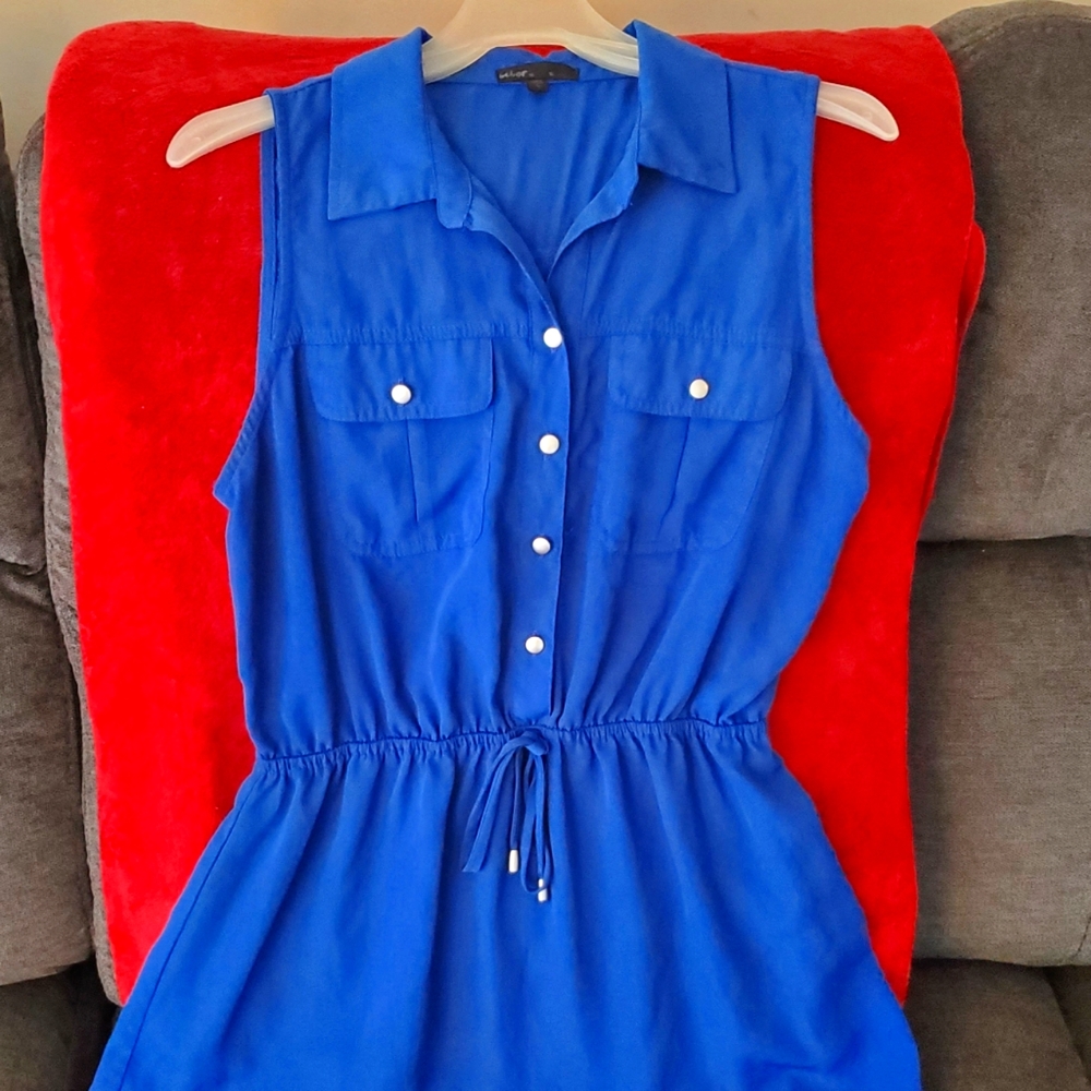 🛑EUC Bebor Blue Mini Dress Women's Size Large